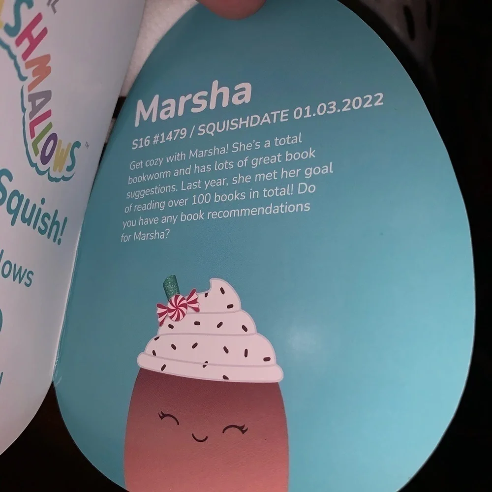 NWT Squishmallows Martha hot chocolate plush